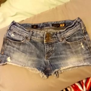 X2 jean shorts